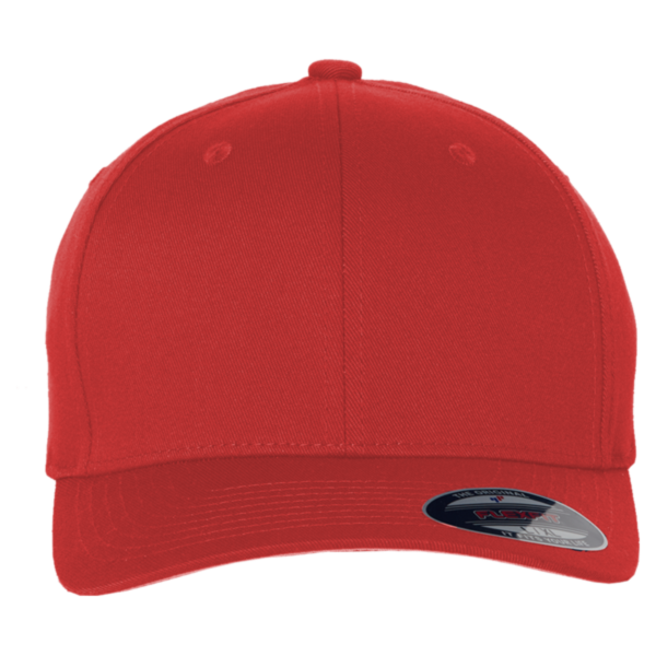 Flexfit by Yupoong Youth Cotton Blend Cap, Red, Front view