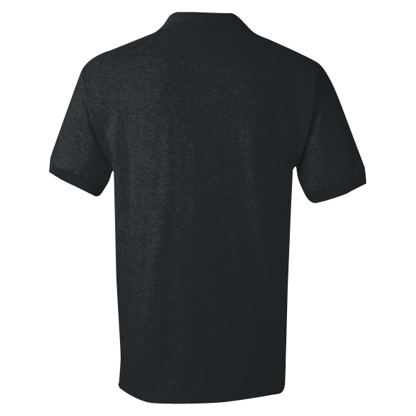 Gildan DryBlend® Jersey Polo, Black, Back view