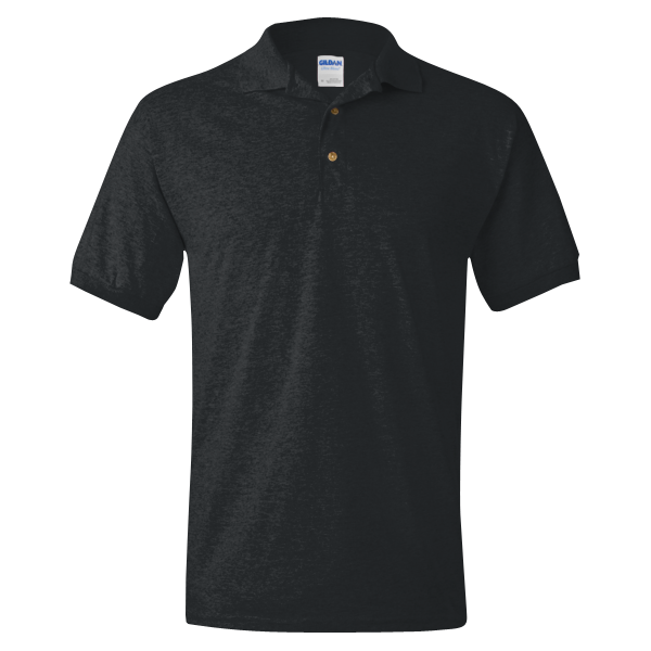 Gildan DryBlend® Jersey Polo, Black, Front view