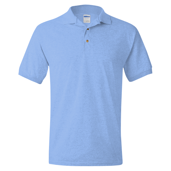 Gildan DryBlend® Jersey Polo, Carolina Blue, Front view