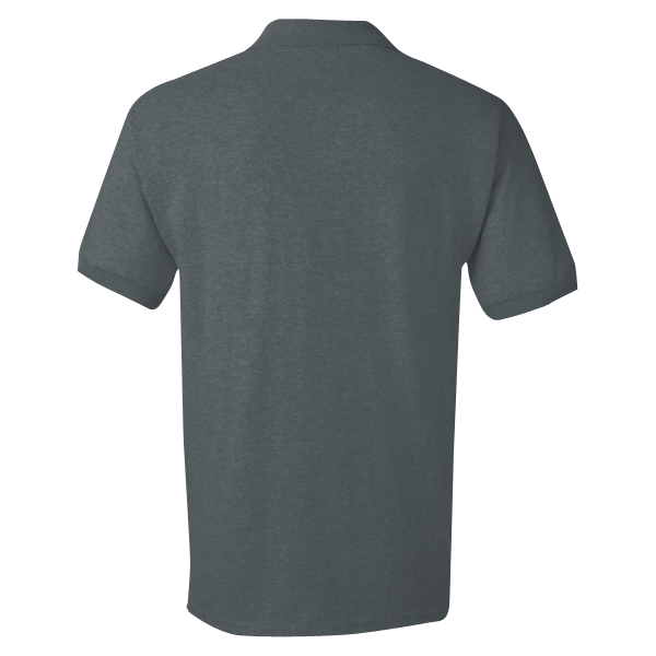 Gildan DryBlend® Jersey Polo, Dark Heather, Back view