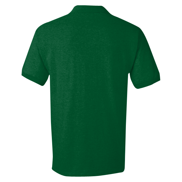 Gildan DryBlend® Jersey Polo, Forest Green, Back view