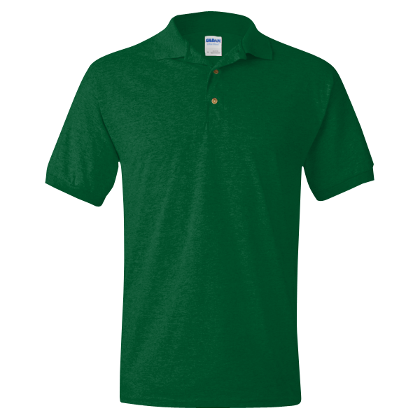 Gildan DryBlend® Jersey Polo, Forest Green, Front view