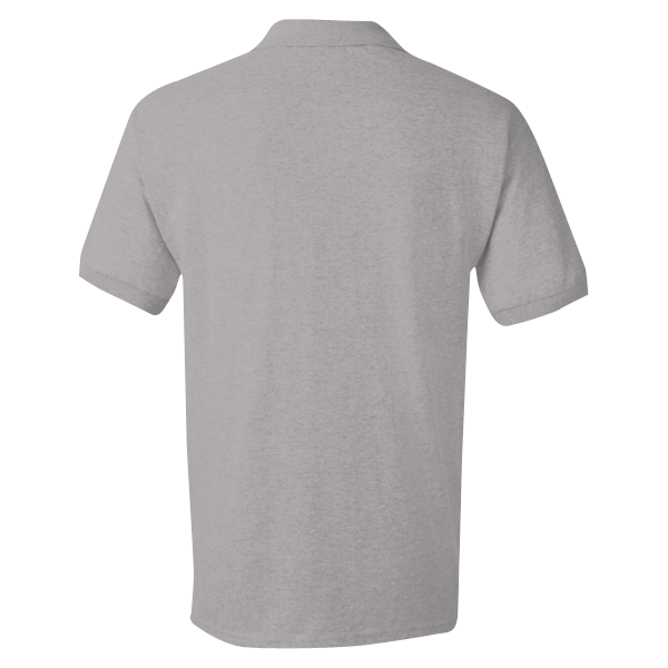 Gildan DryBlend® Jersey Polo, Graphite Heather, Back view