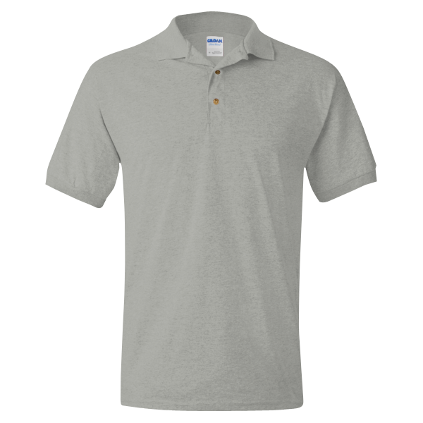 Gildan DryBlend® Jersey Polo, Sport Grey, Front view