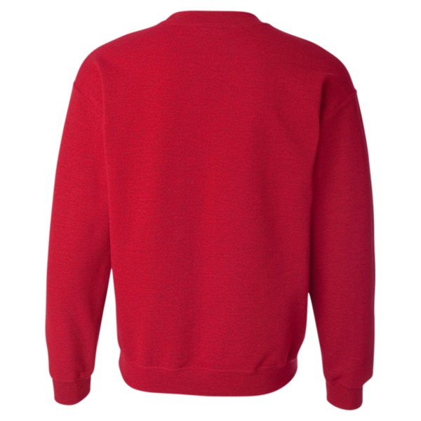 Gildan Heavy Blend™ Crewneck Sweatshirt, Antique Cherry Red, Back view
