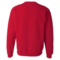 Gildan Heavy Blend™ Crewneck Sweatshirt, Antique Cherry Red, Back view