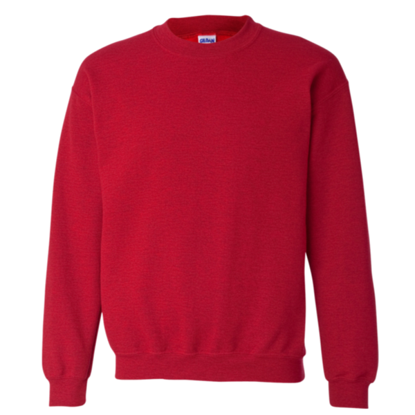Gildan Heavy Blend™ Crewneck Sweatshirt, Antique Cherry Red, Front view