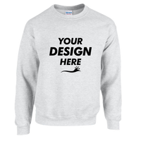 Gildan Heavy Blend™ Crewneck Sweatshirt, Ash, Front view, Mockup
