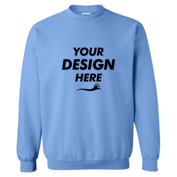 Gildan Heavy Blend™ Crewneck Sweatshirt, Carolina Blue, Front view, Mockup