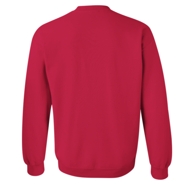 Gildan Heavy Blend™ Crewneck Sweatshirt, Cherry Red, Back view