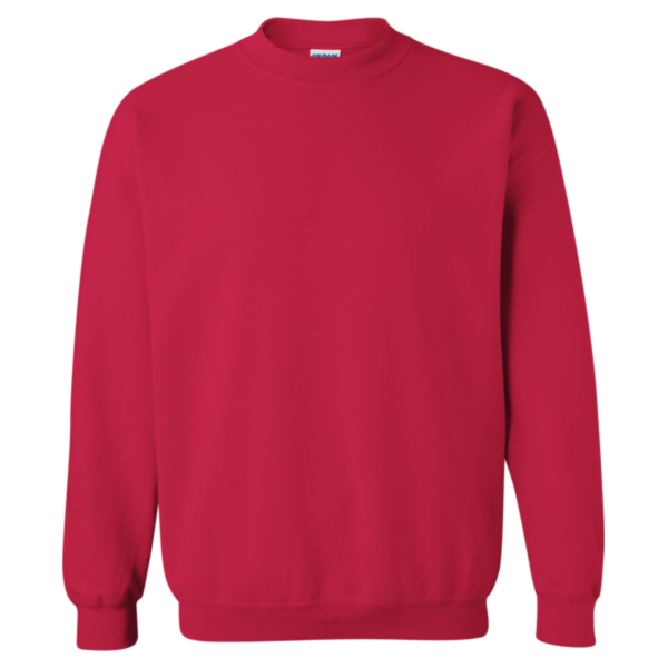 Gildan Heavy Blend™ Crewneck Sweatshirt, Cherry Red, Front view