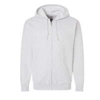 Gildan Heavy Blend™ Full-Zip Hooded Sweatshirt, Ash, Front view