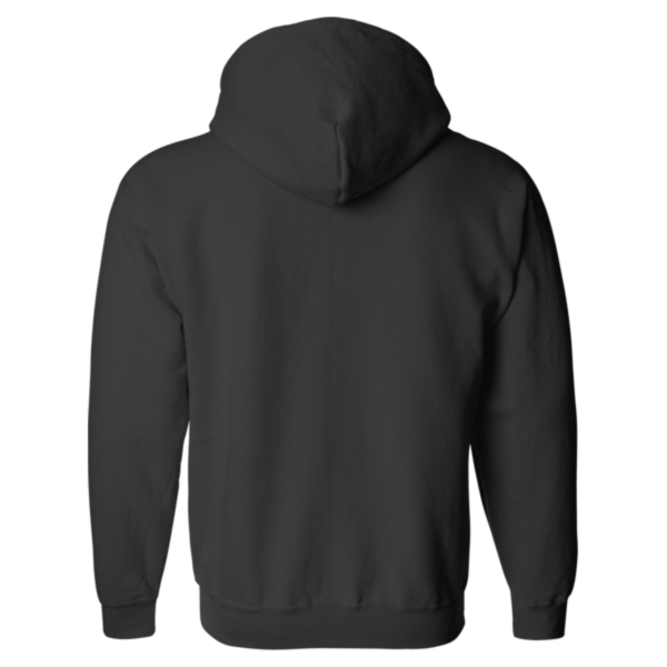 Gildan Heavy Blend™ Full-Zip Hooded Sweatshirt, Black, Back view