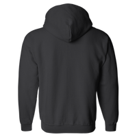 Gildan Heavy Blend™ Full-Zip Hooded Sweatshirt, Black, Back view