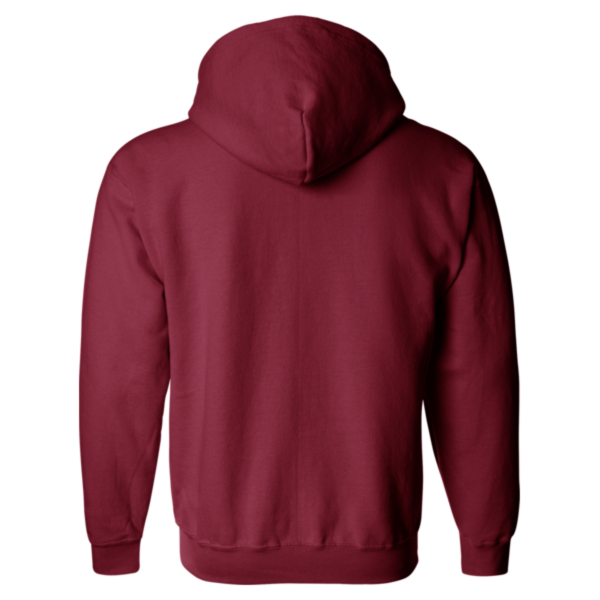 Gildan Heavy Blend™ Full-Zip Hooded Sweatshirt, Cardinal Red, Back view