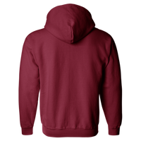 Gildan Heavy Blend™ Full-Zip Hooded Sweatshirt, Cardinal Red, Back view