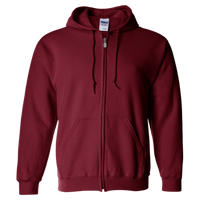 Gildan Heavy Blend™ Full-Zip Hooded Sweatshirt, Cardinal Red, Front view