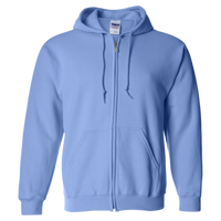 Gildan Heavy Blend™ Full-Zip Hooded Sweatshirt, Carolina Blue, Front view