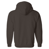 Gildan Heavy Blend™ Full-Zip Hooded Sweatshirt, Dark Chocolate, Back view