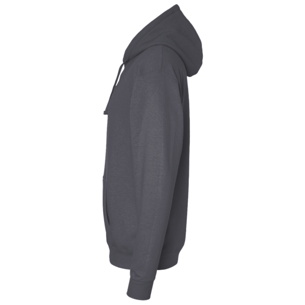 Gildan Heavy Blend™ Full-Zip Hooded Sweatshirt, Dark Heather, Left Sleeve view