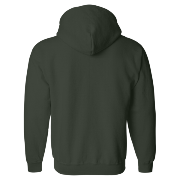Gildan Heavy Blend™ Full-Zip Hooded Sweatshirt, Forest, Back view