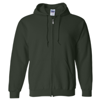 Gildan Heavy Blend™ Full-Zip Hooded Sweatshirt, Forest, Front view