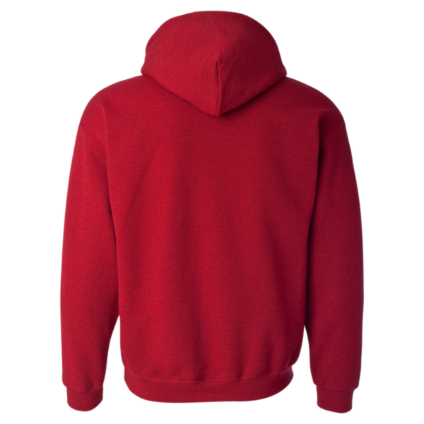Gildan Heavy Blend™ Hooded Sweatshirt, Antique Cherry Red, Back view