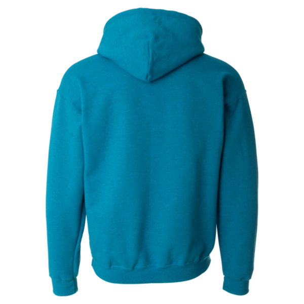 Gildan Heavy Blend™ Hooded Sweatshirt, Antique Sapphire, Back view