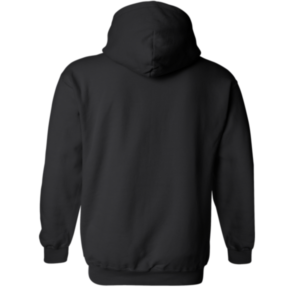 Gildan Heavy Blend™ Hooded Sweatshirt, Black, Back view