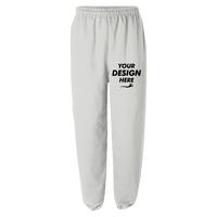 Gildan Heavy Blend™ Sweatpants, Ash, Front view, Mockup
