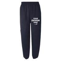 Gildan Heavy Blend™ Sweatpants, Navy, Front view, Mockup