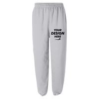 Gildan Heavy Blend™ Sweatpants, Sport Grey, Front view, Mockup