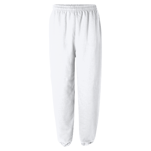 Gildan Heavy Blend™ Sweatpants, White, Front view