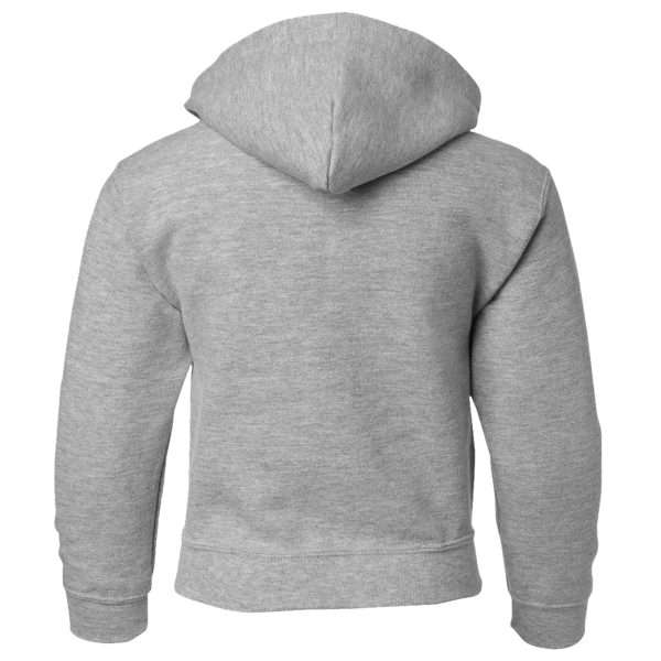 Gildan Heavy Blend™ Youth Full-Zip Hooded Sweatshirt, Sport Grey, Back view