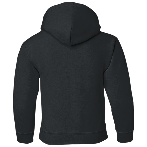 Gildan Heavy Blend™ Youth Hooded Sweatshirt, Black, Back view