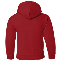 Gildan Heavy Blend™ Youth Hooded Sweatshirt, Cardinal Red, Back view