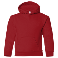 Gildan Heavy Blend™ Youth Hooded Sweatshirt, Cardinal Red, Front view