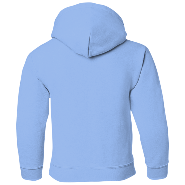 Gildan Heavy Blend™ Youth Hooded Sweatshirt, Carolina Blue, Back view