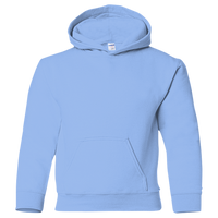 Gildan Heavy Blend™ Youth Hooded Sweatshirt, Carolina Blue, Front view