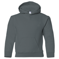 Gildan Heavy Blend™ Youth Hooded Sweatshirt, Dark Heather, Front view