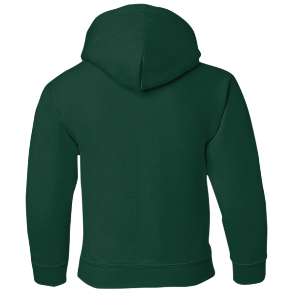 Gildan Heavy Blend™ Youth Hooded Sweatshirt, Forest, Back view