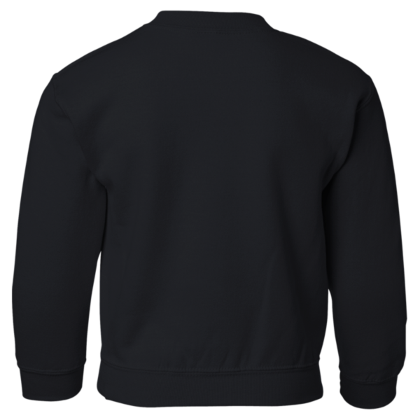 Gildan Heavy Blend™ Youth Sweatshirt, Black, Back view