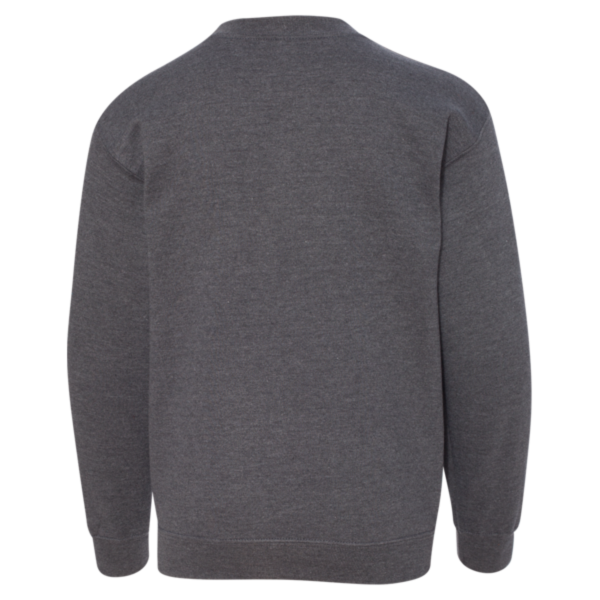 Gildan Heavy Blend™ Youth Sweatshirt, Dark Heather, Back view