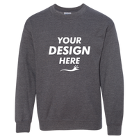 Gildan Heavy Blend™ Youth Sweatshirt, Dark Heather, Front view, Mockup