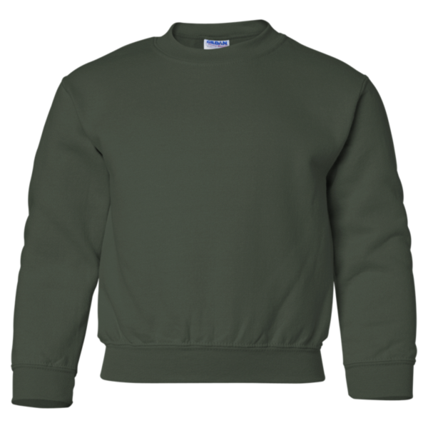 Gildan Heavy Blend™ Youth Sweatshirt, Forest, Front view