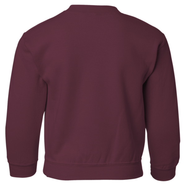Gildan Heavy Blend™ Youth Sweatshirt, Maroon, Back view