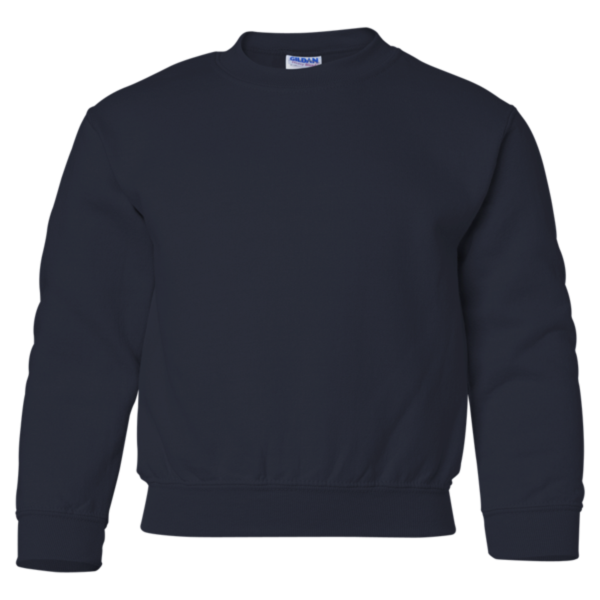 Gildan Heavy Blend™ Youth Sweatshirt, Navy, Front view