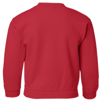 Gildan Heavy Blend™ Youth Sweatshirt, Red, Back view