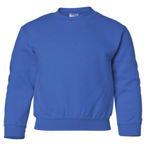 Gildan Heavy Blend™ Youth Sweatshirt, Royal, Front view